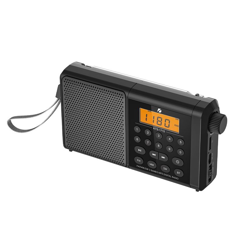 GENERICO - Radio Digital Portátil KTF-1715 con FM/MW/SW
