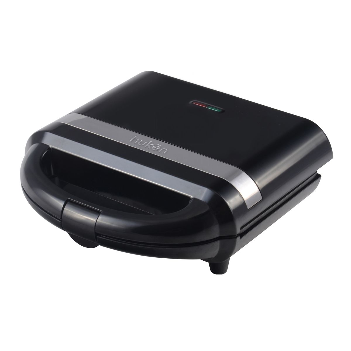 HUKEN - Sandwichera Power-Ready 2 Rebanadas Negro Hukën