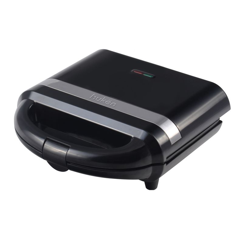 HUKEN - Sanduchera Power-Ready 2 Rebanadas Negro Hukën