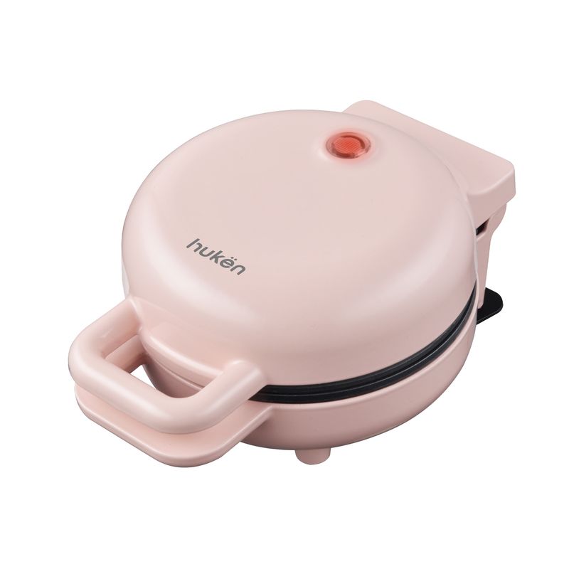 HUKEN - Máquina Para Pancakes Mini Heat+ Rosa 1 Rebanada Hukën