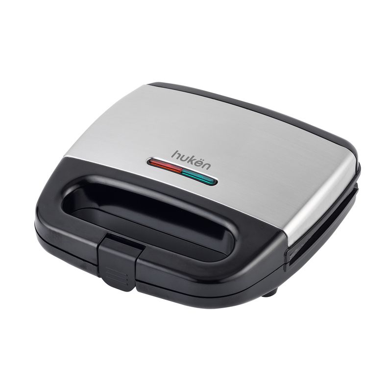 HUKEN - Sanduchera Eléctrica Heat+ Acero 2 Rebanadas Hukën