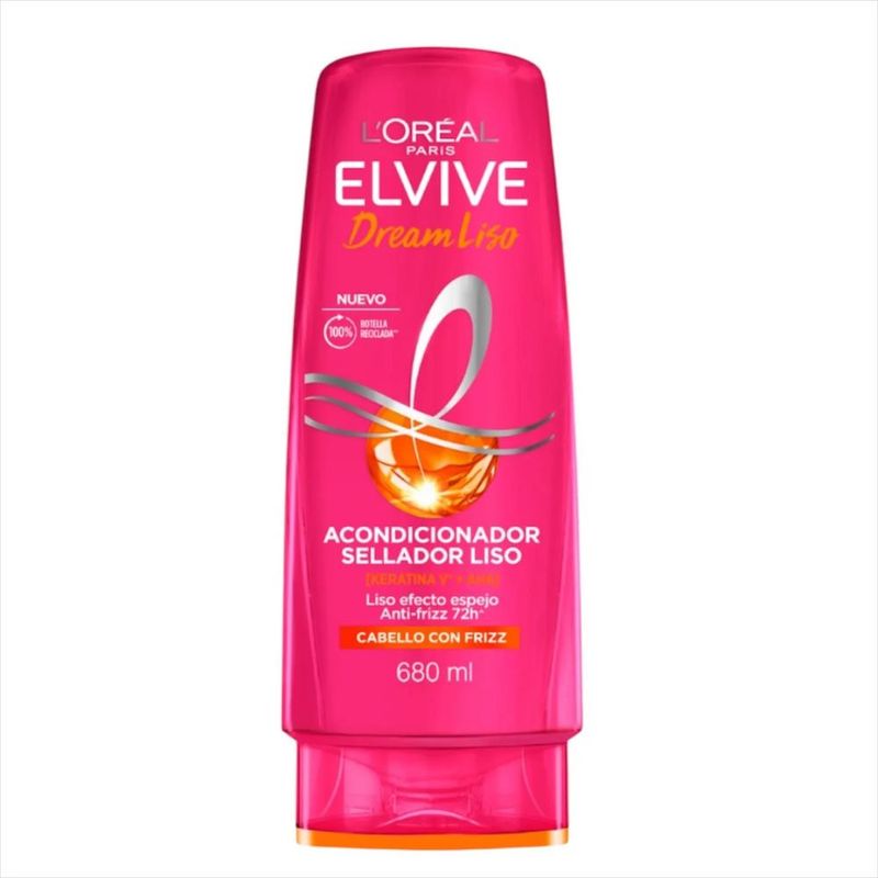 LOREAL PARIS - Acondicionador Sellador Liso Loreal Elvive Dream Liso 370ML