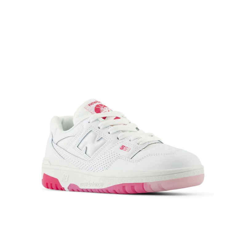 NEW BALANCE - Tenis Deportivos New Balance PreSchool 550 Blanco/Rosa Niños