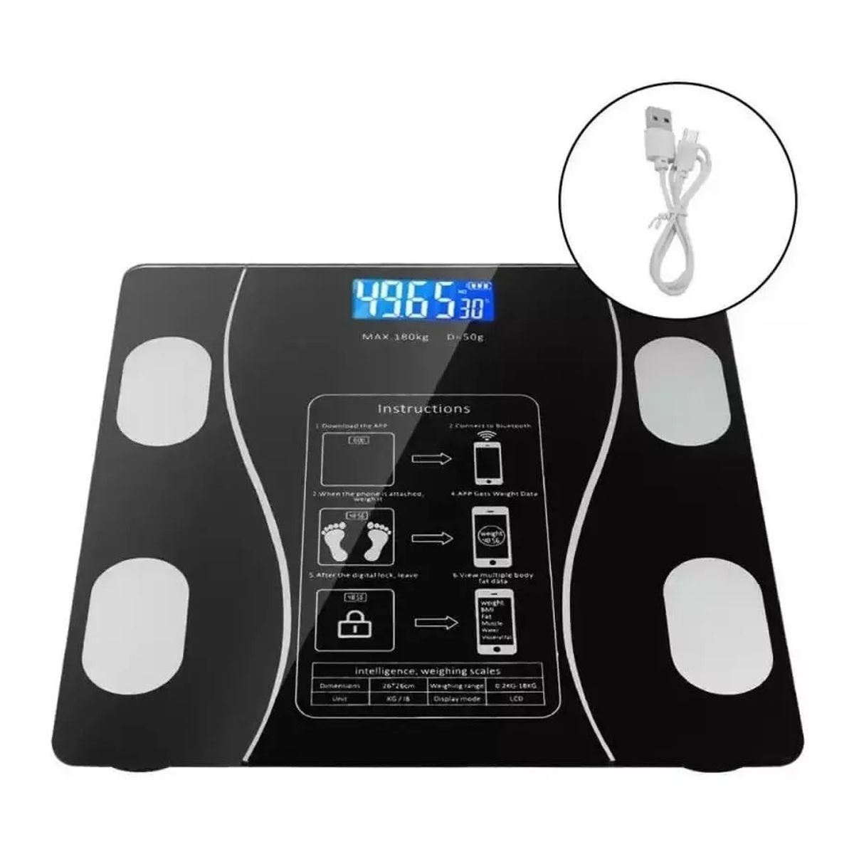 DISTRIBUCIONES GUZ SAS - Báscula Pesa Batería Recargable Alta Calidad