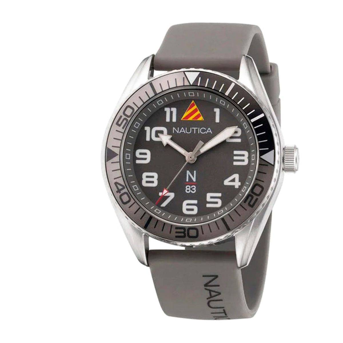 NAUTICA - Reoj Análogo Nautica Original NAPFWF202 Deportivo Color Gris  para Hombre