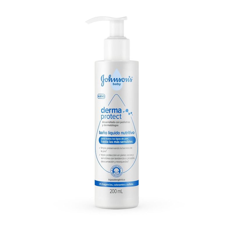 JOHNSON'S BABY - Baño Líquido Bebé JOHNSONS Derma Protect 200ml