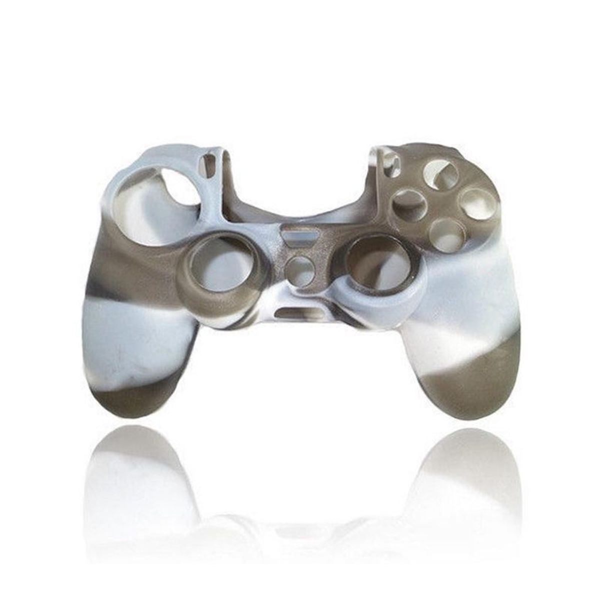 GENERICO - FUNDA FORRO PROTECTOR CONTROL MANDO PS4 VETAS BLANCONEGRO