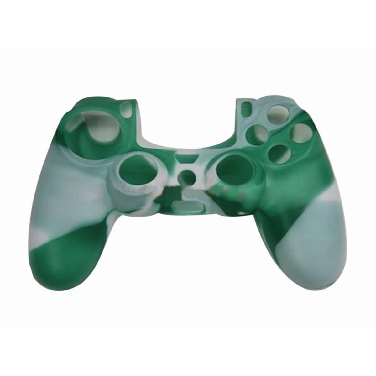 GENERICO - FUNDA FORRO PROTECTOR CONTROL MANDO PS4 VETAS VERDEBLANCO
