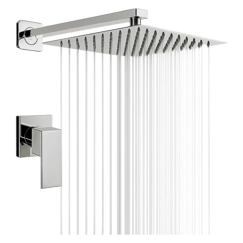 GENERICO - Kit Registro Ducha Mini Agua Fria Ducha Panel Lluvia 30cm Tubo Pared