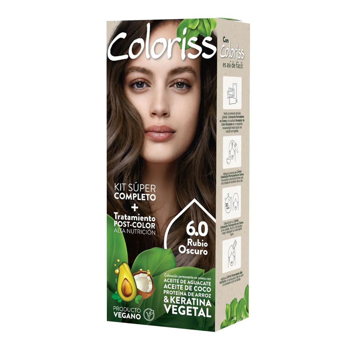 COLORISS - Tinte Capilar Coloriss Kit No 6 50 Gr