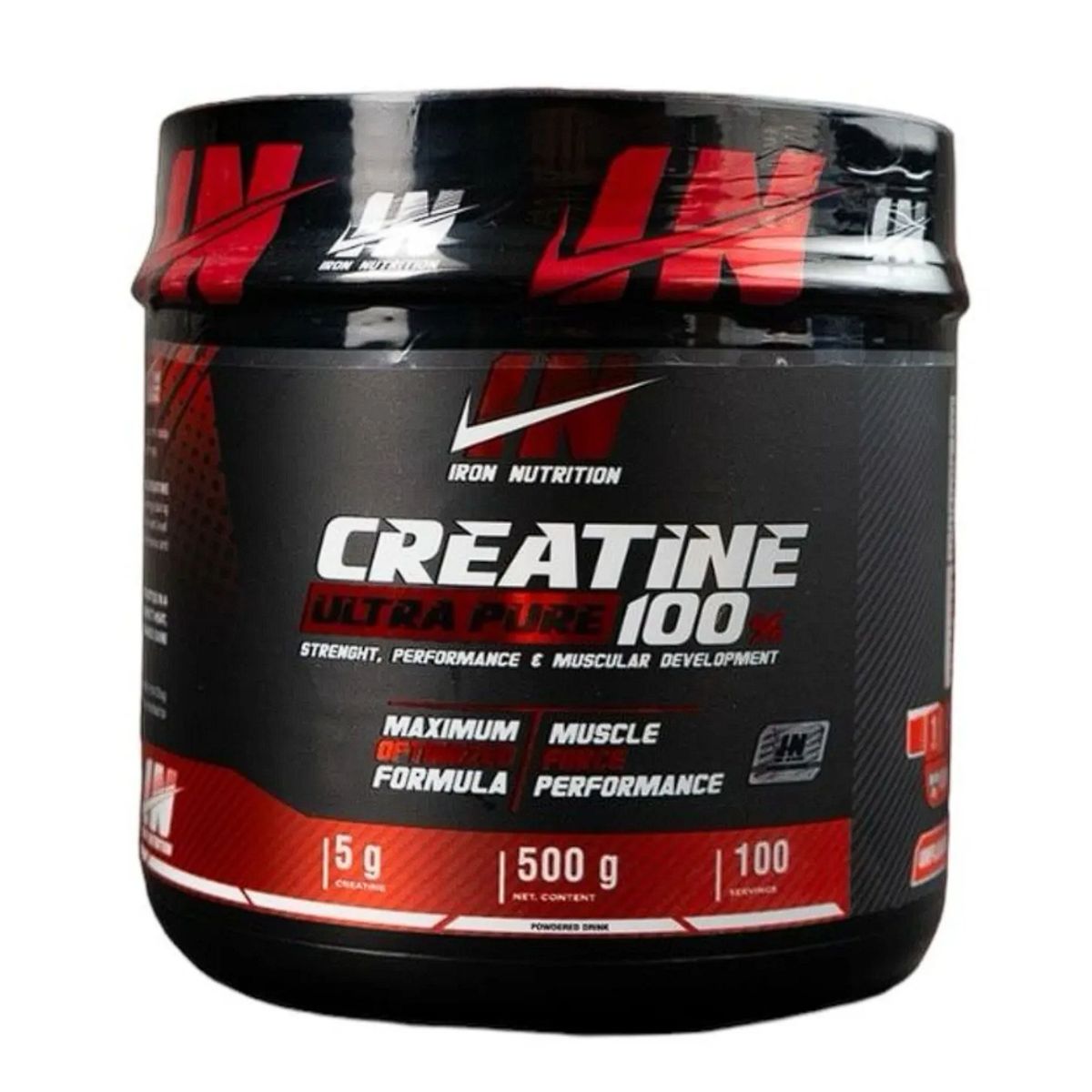 IRON NUTRITION - Creatina Ultra Pure 100% Monohidratada - 100 Servicios - Creatina Iron