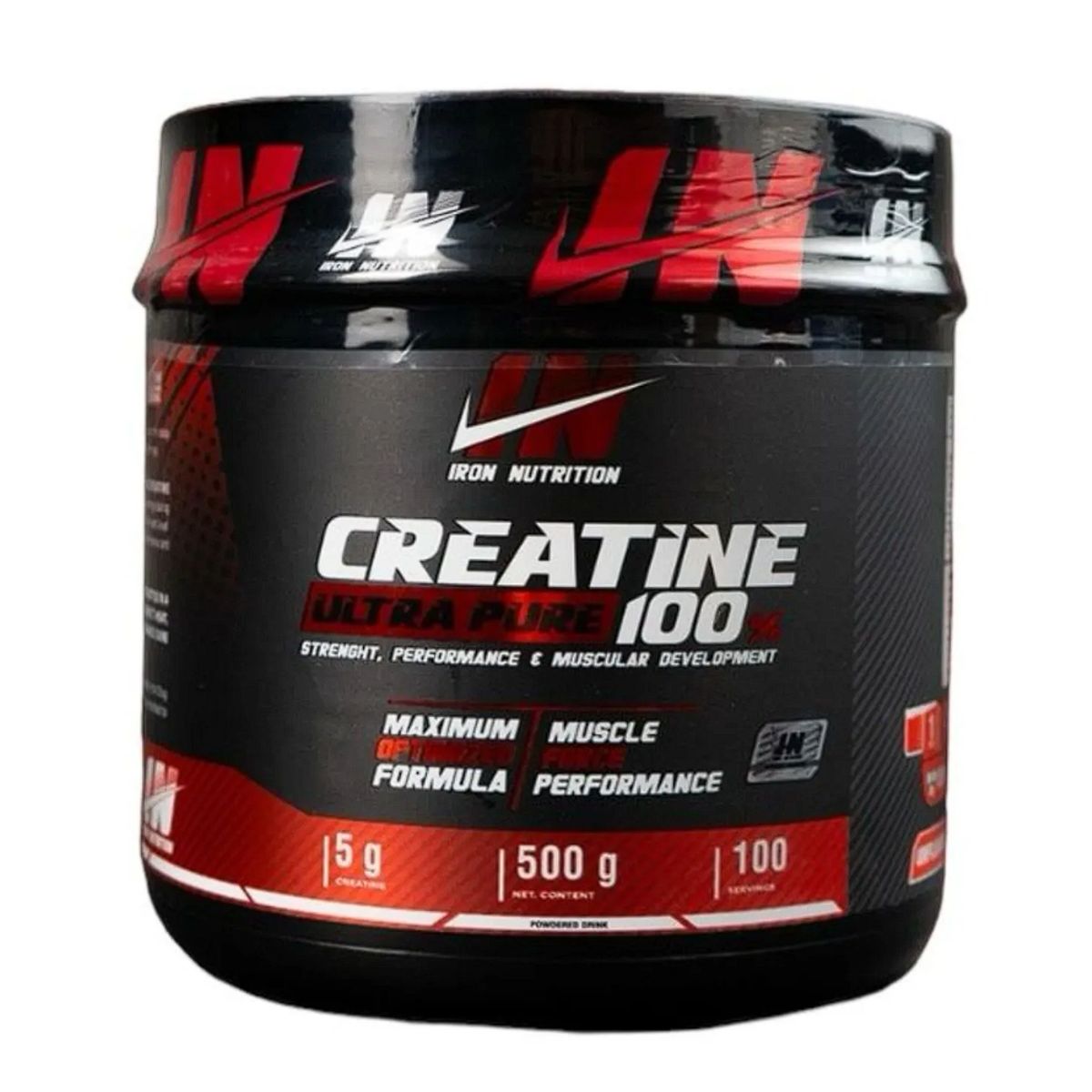 IRON NUTRITION - Creatina Ultra Pure 100% Monohidratada - 100 Servicios - Creatina Iron