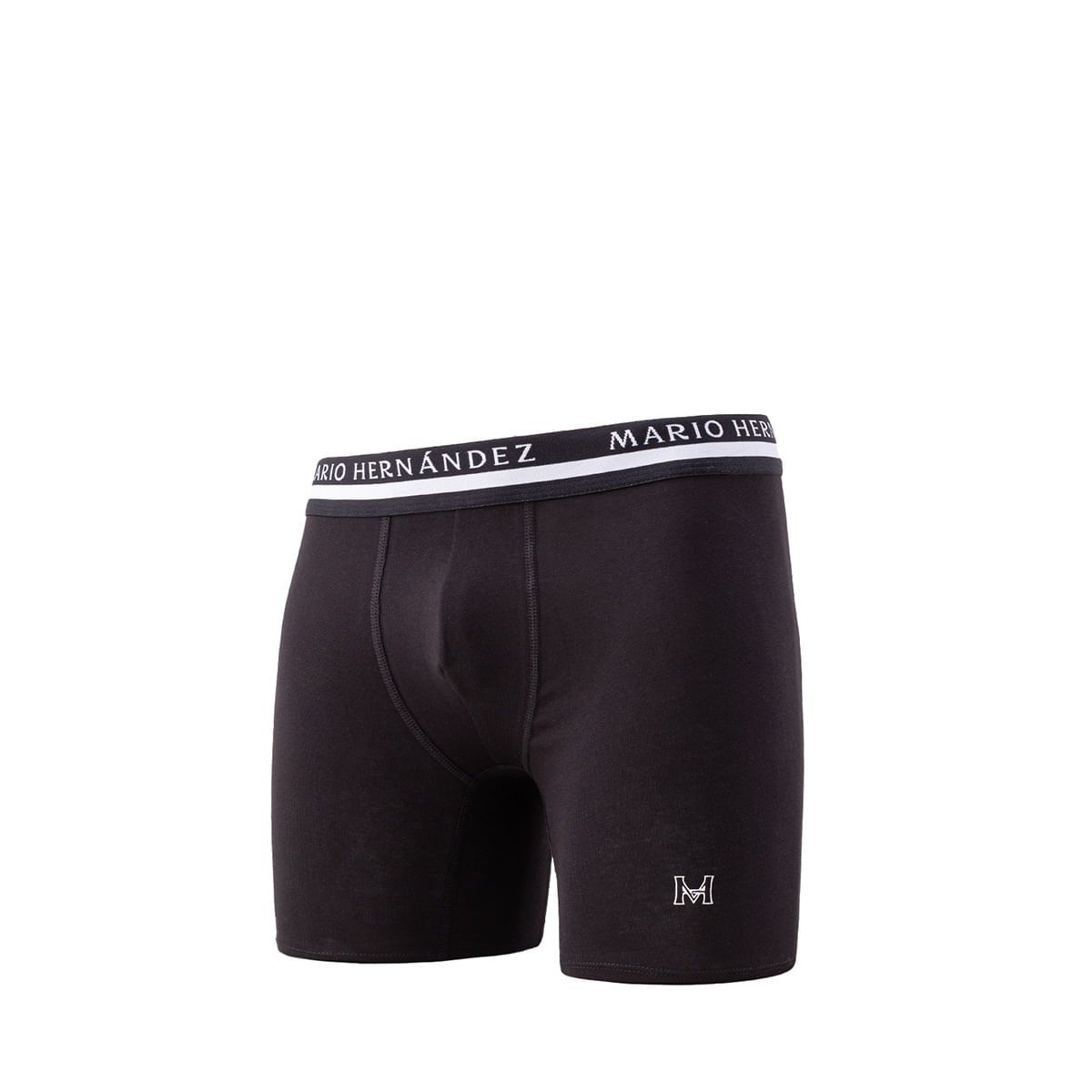 MARIO HERNANDEZ - Boxer Algodón Brief Negro Básicos