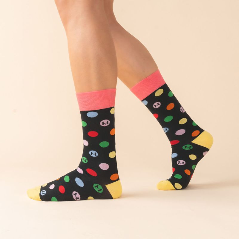 MARIO HERNANDEZ - Medias Extrafina Cosmos Negro MH Socks