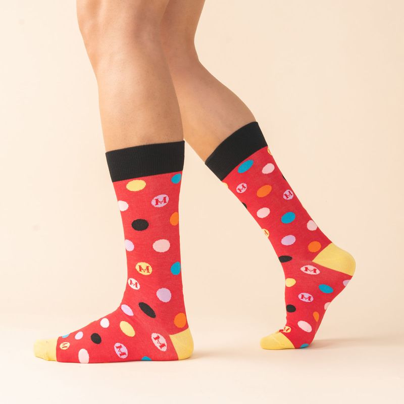 MARIO HERNANDEZ - Medias Extrafina Cosmos Rojo MH Socks