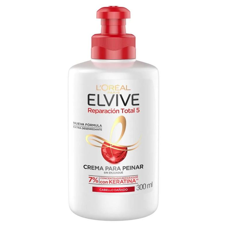 LOREAL PARIS - Crema Para Peinar Reparacion Total 5 Elvive Loreal Paris 300ML