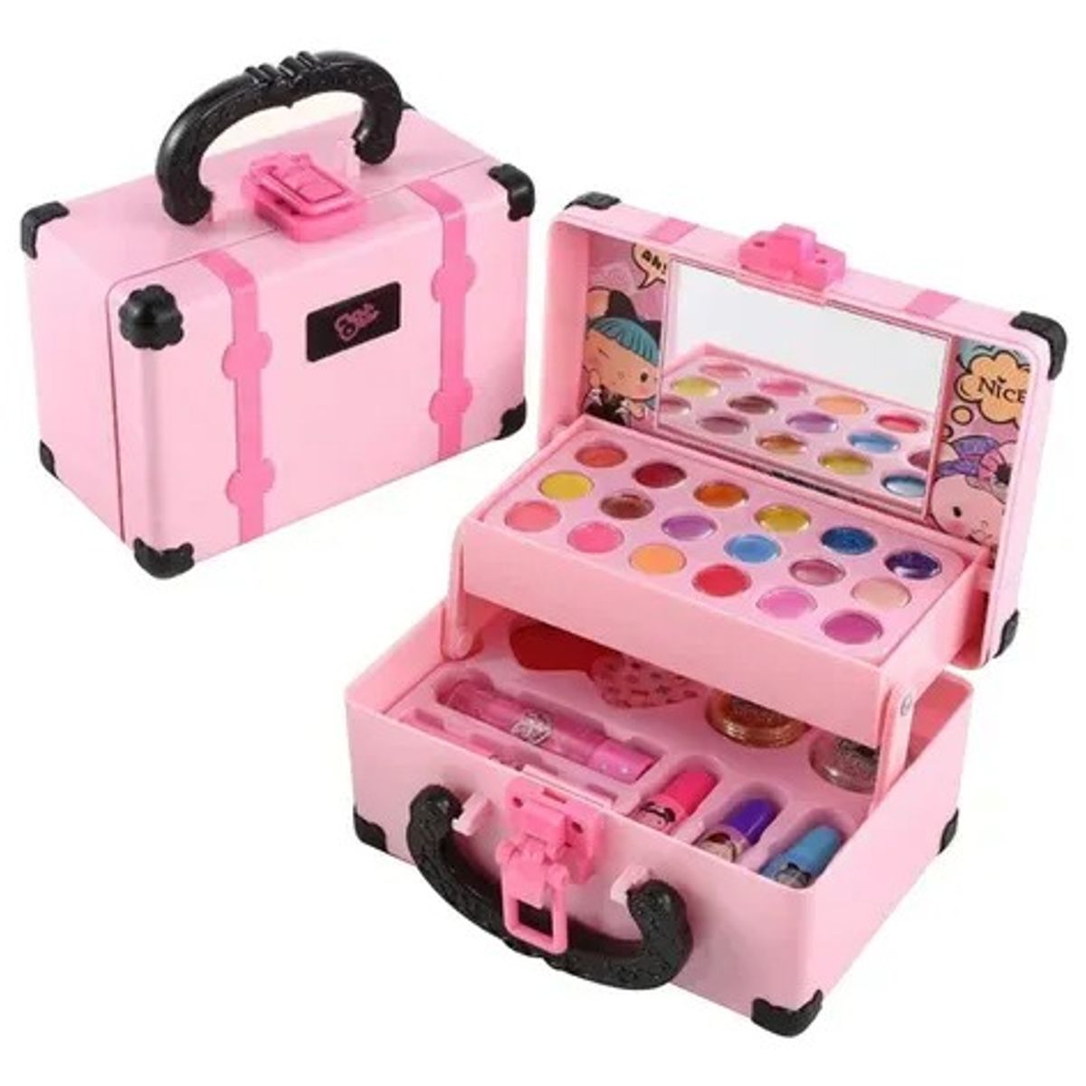 GENERICO - Set Maquillaje Niñas Baúl Juguete Infantil Belleza Brillos