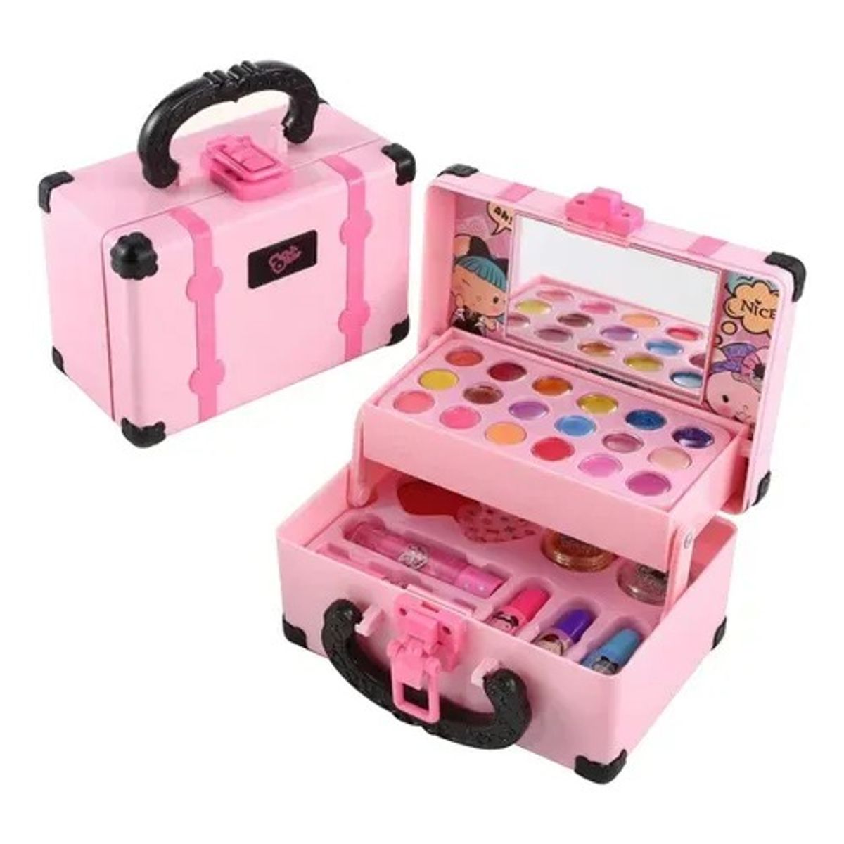 GENERICO - Set Maquillaje Niñas Baúl Juguete Infantil Belleza Brillos