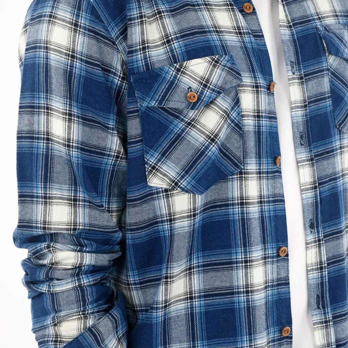 TENNIS - Camisa manga larga con diseño a cuadros para hombre