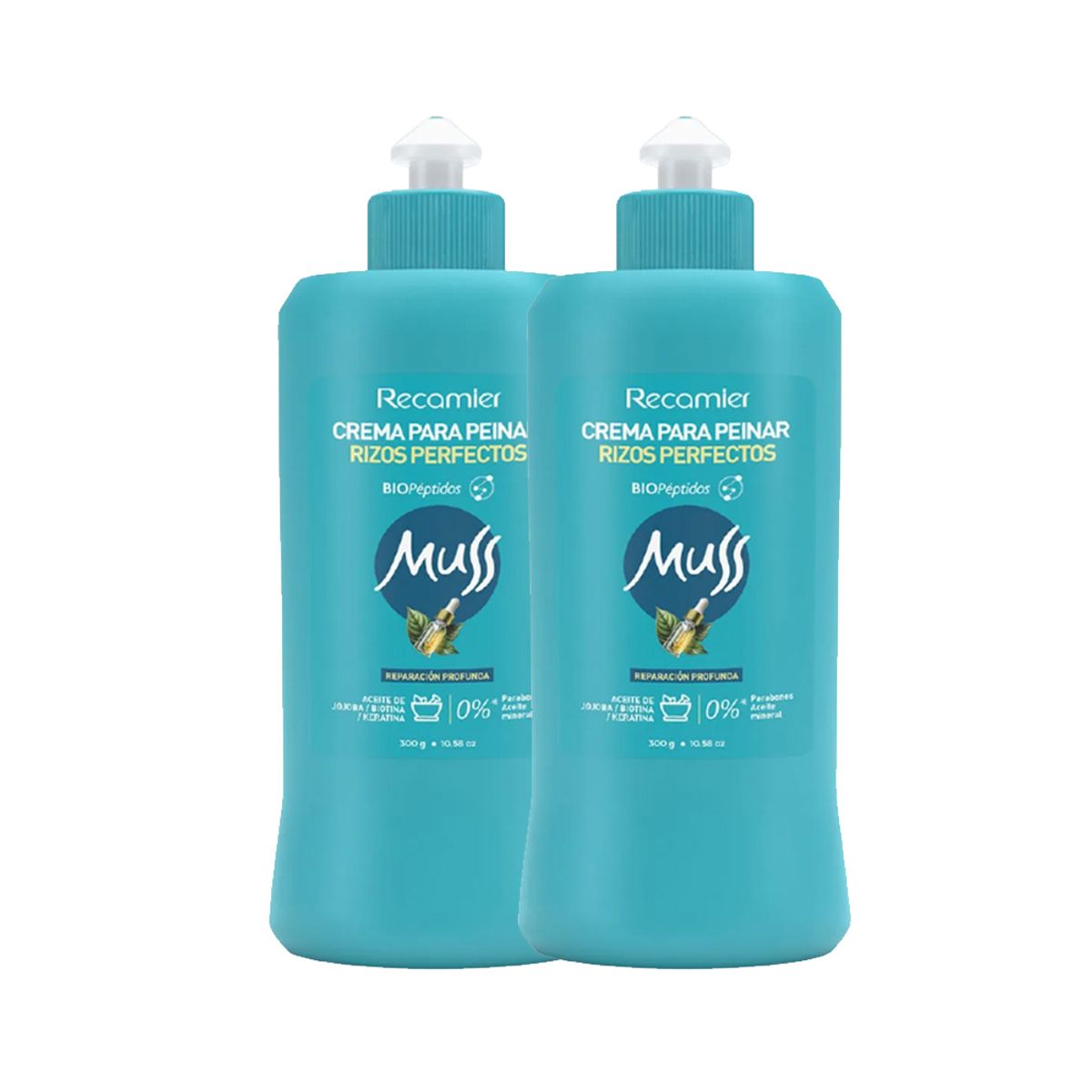 MUSS - Crema para Peinar Rizos Perfectos Muss 300gr x 2 Unidades