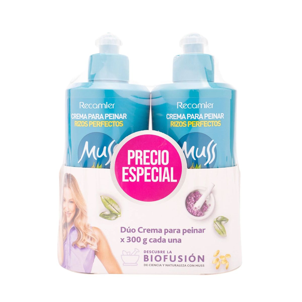 MUSS - Crema para Peinar Rizos Perfectos Muss 300gr x 2 Unidades