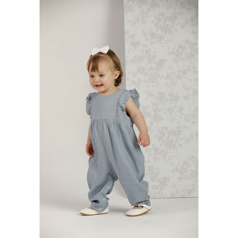 GENERICO - Enterizo Lino Volantes Delicados Elisa - Baby Samuu