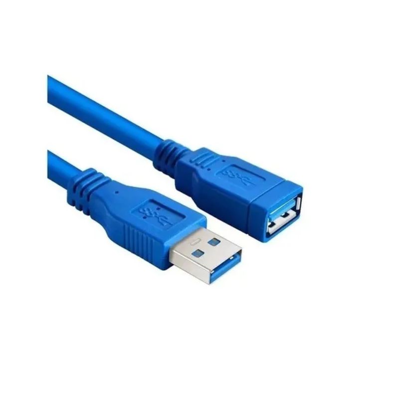 GENERICO - Cable Extensor Usb 3.0 Macho / Hembra De 1,5 Metros, Azul