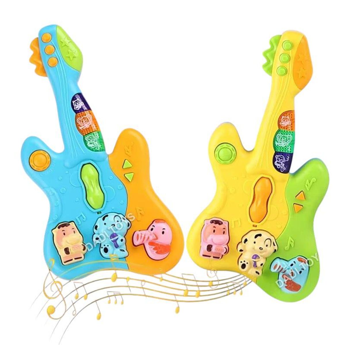GENERICO - Guitarra Musical Didáctica Juguete Para Niños Azul