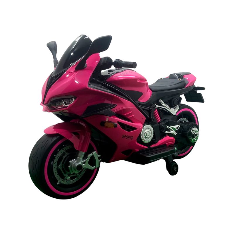 BEBESUNITA - Moto Recargable Niños 3-12 Años Acelradr Manbrio Llanta Goma