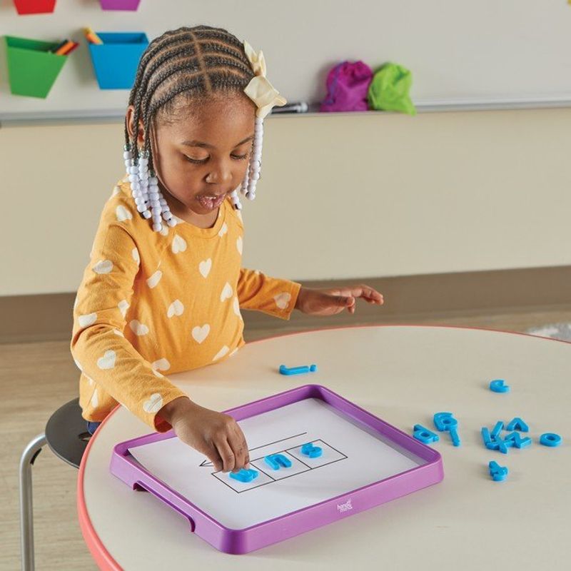 JUGANDO Y EDUCANDO - Juego Didáctico De Bandeja Para Actividades Rojo Niños