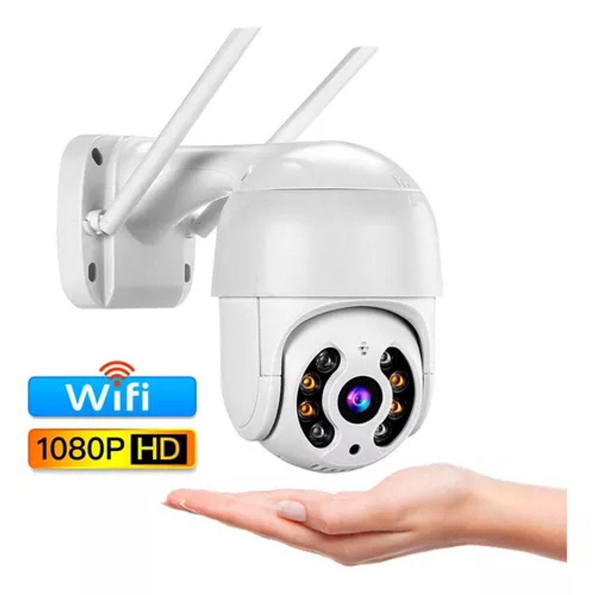 AWEI - Camara PTZ 2 antenas tipo exterior 360 App  V380Pro