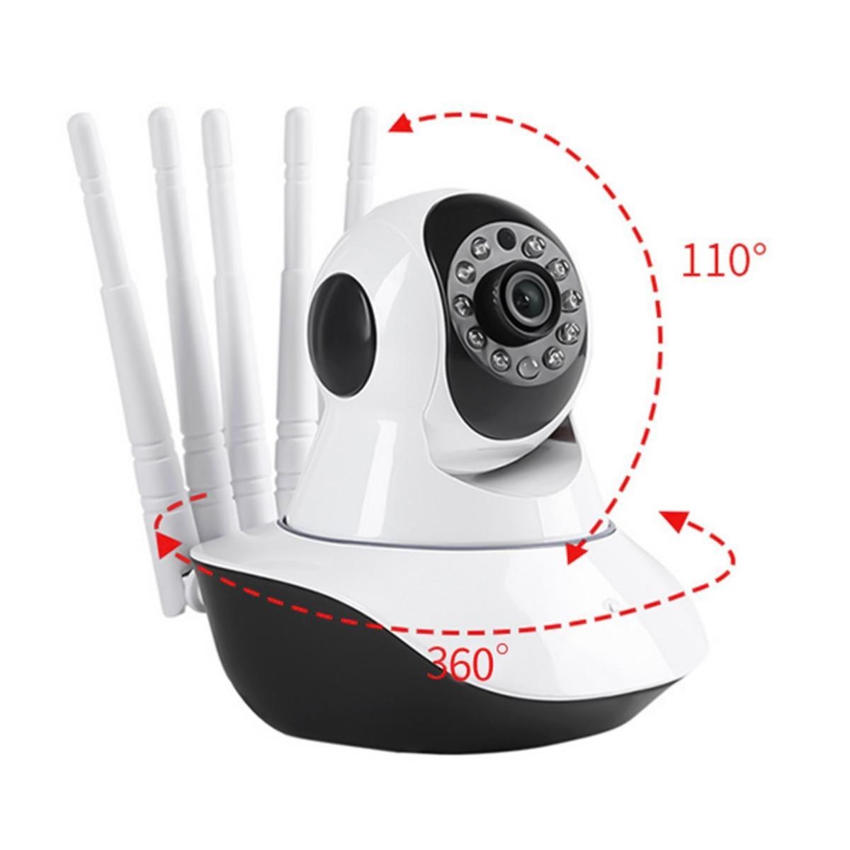 AWEI - Camara inteligente de maxima seguridad wifi giro 360º 5 antenas