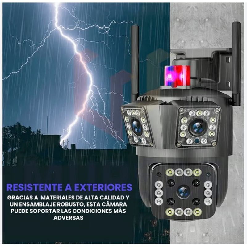 AWEI - Camara de seguridad Exteriores giro 360º 1 Robotica PTZ 2 Fijas