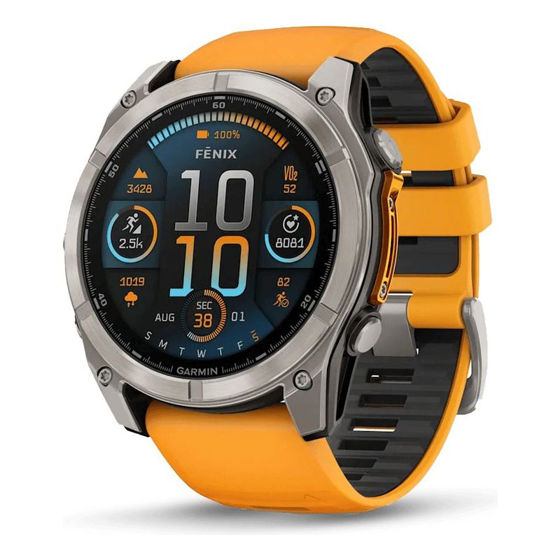 GARMIN - Garmin Fenix 8 Zafiro Titanio 51mm – Smartwatch Deportivo