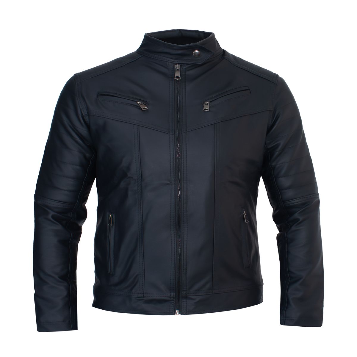 SYK - Chaqueta de cuerotex Denver tipo slim para hombre