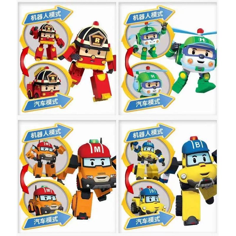 GENERICO - Robocar Poli Juguetes Figuras Carros Transformable