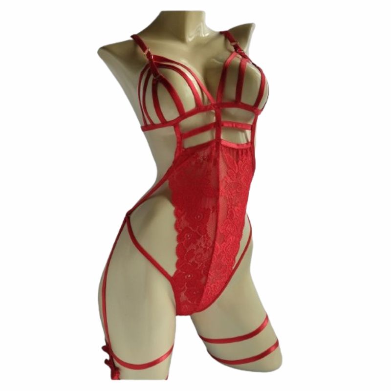 RAINBOW MODA - Lenceria Sexy Mujer Body Encaje Erotico