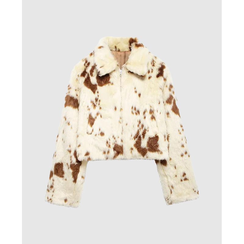 VANN - Chaqueta Animal Print Para Mujer