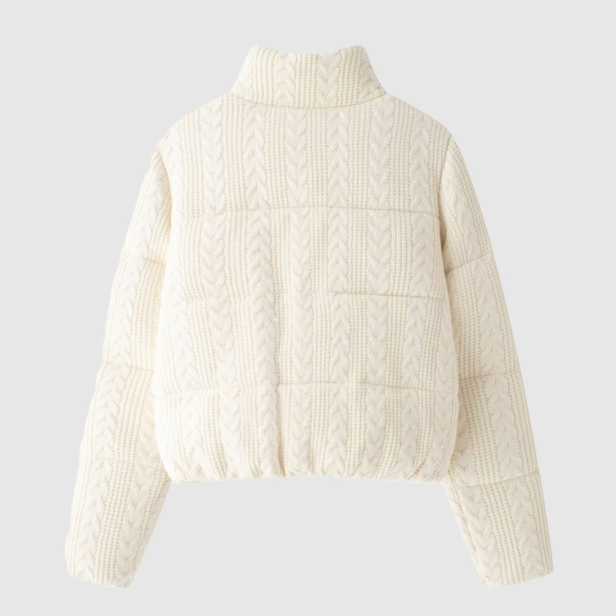 VANN - Cazadora Acolchada Tejida Para Mujer Marfil