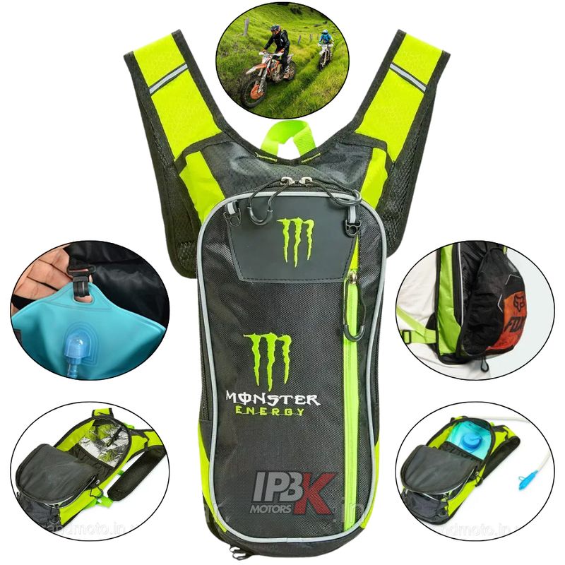 MONSTER - Maleta hidratacion camelback 2L moto mtb indumentaria