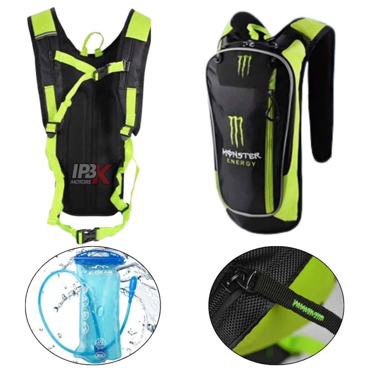 MONSTER - Maleta hidratacion camelback 2L moto mtb indumentaria