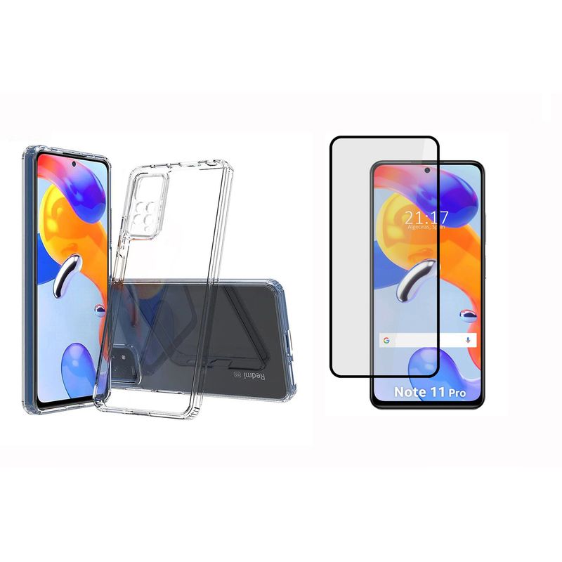 GENERICO - Funda Rígida Antichoque + Vidrio Para  Xiaomi Redmi Note 11 Pro 4G