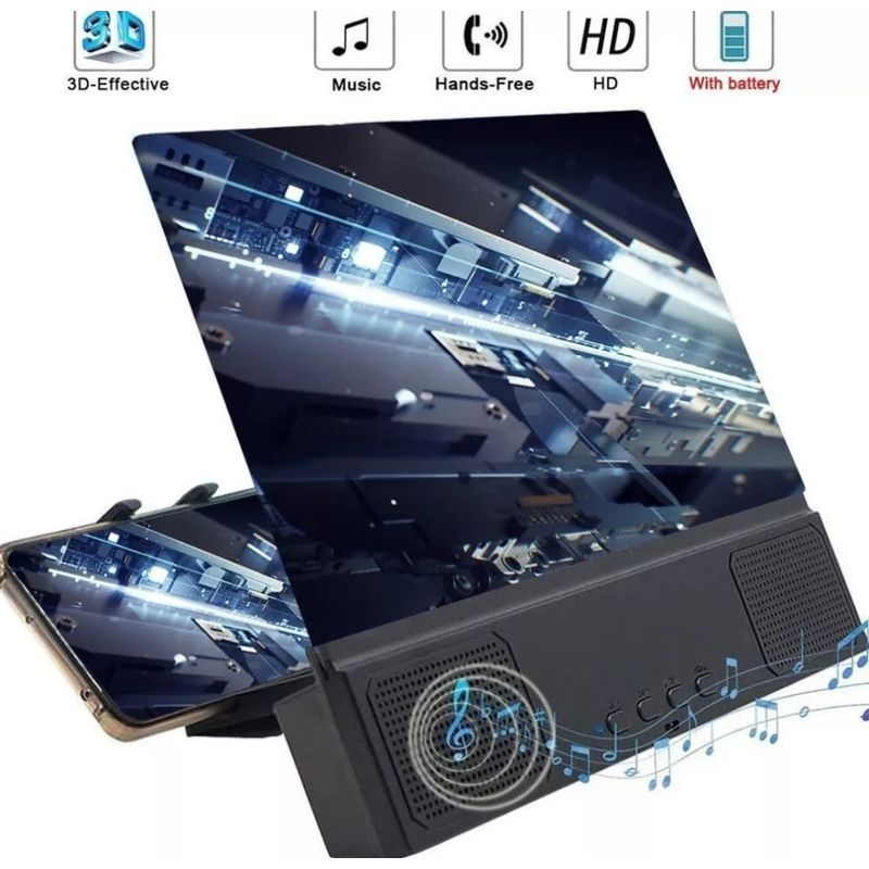 GENERICO - Amplificador de imagen y sonido con Bluetooth lupa de pantalla