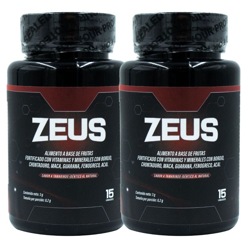UNMERCO - Zeus Combo x2 – Potencia + Energía Masculina en 30 Discos