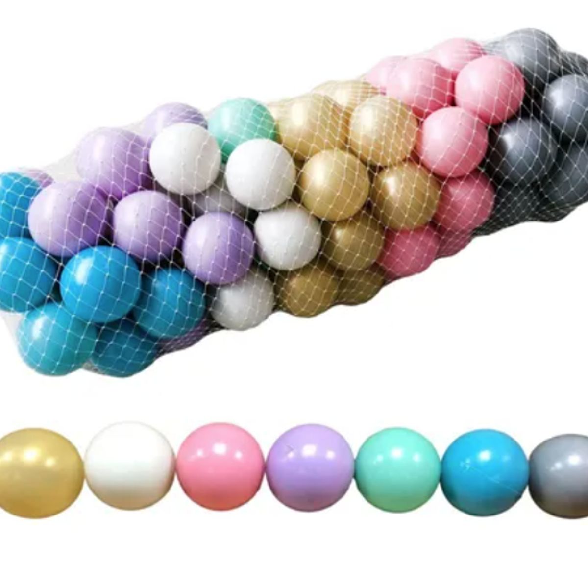 GENERICO - Bulto de 500 Pelotas Pastel para Piscinas