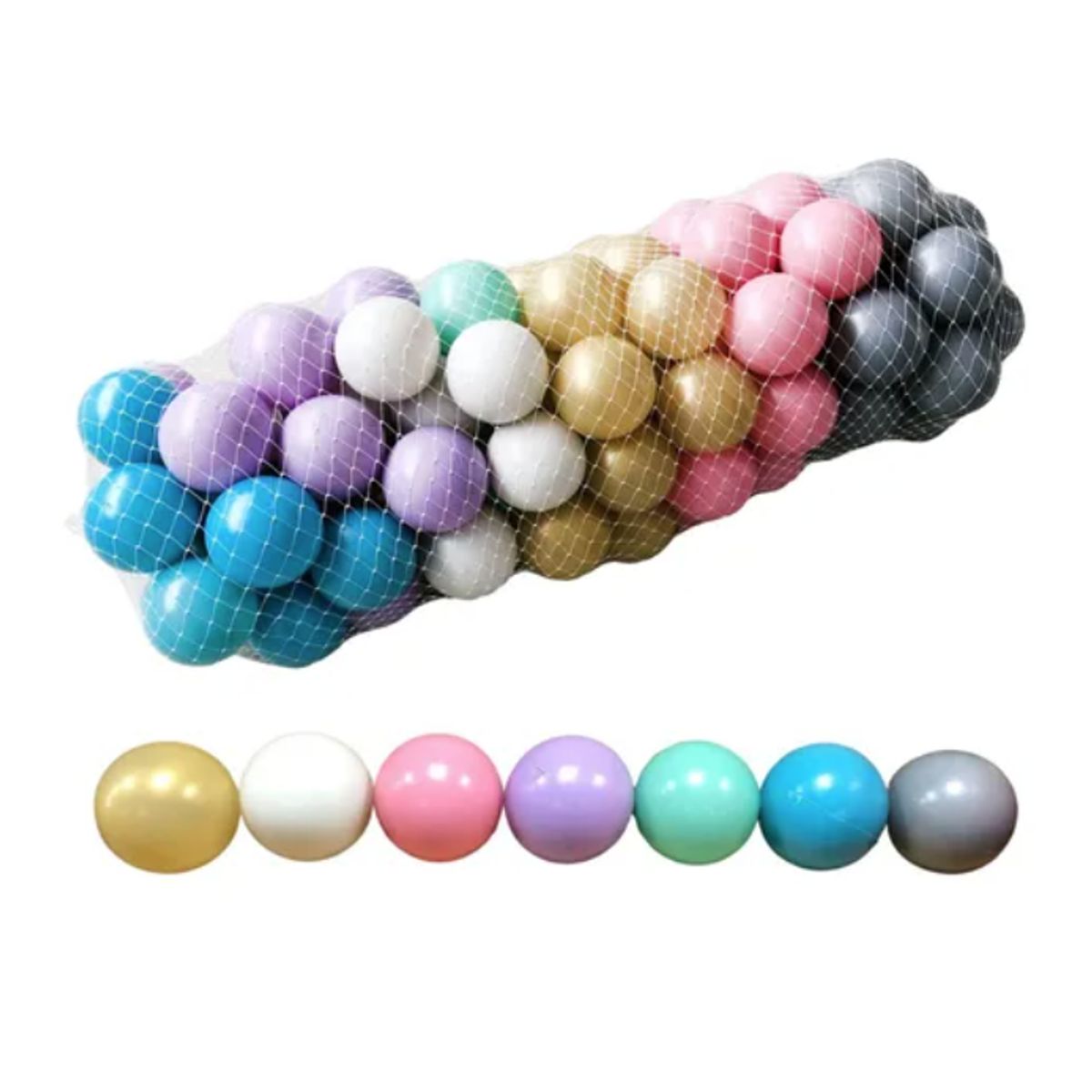 GENERICO - Bulto de 500 Pelotas Pastel para Piscinas