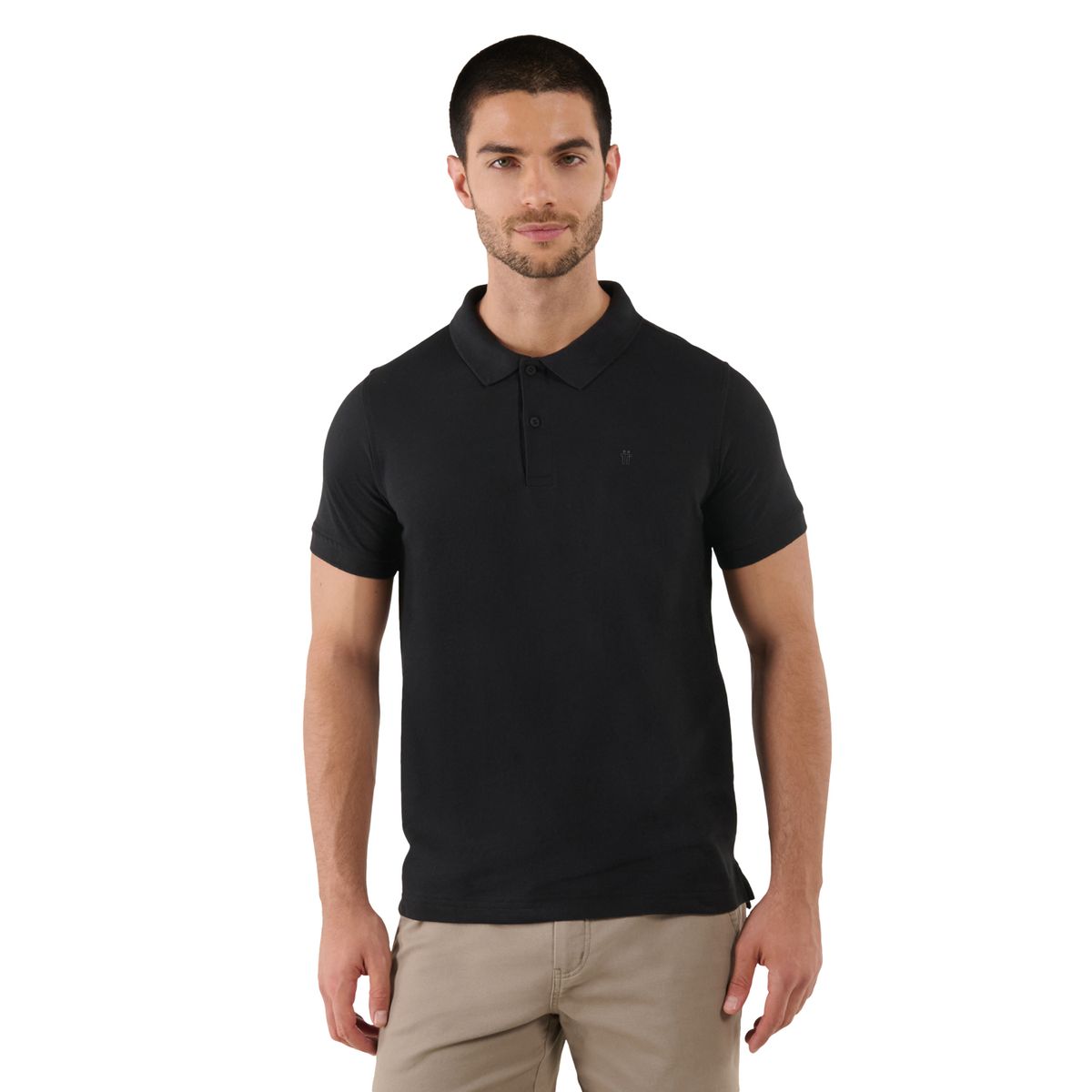 TOTTO - Camiseta Polo Negra Hombre Spencer