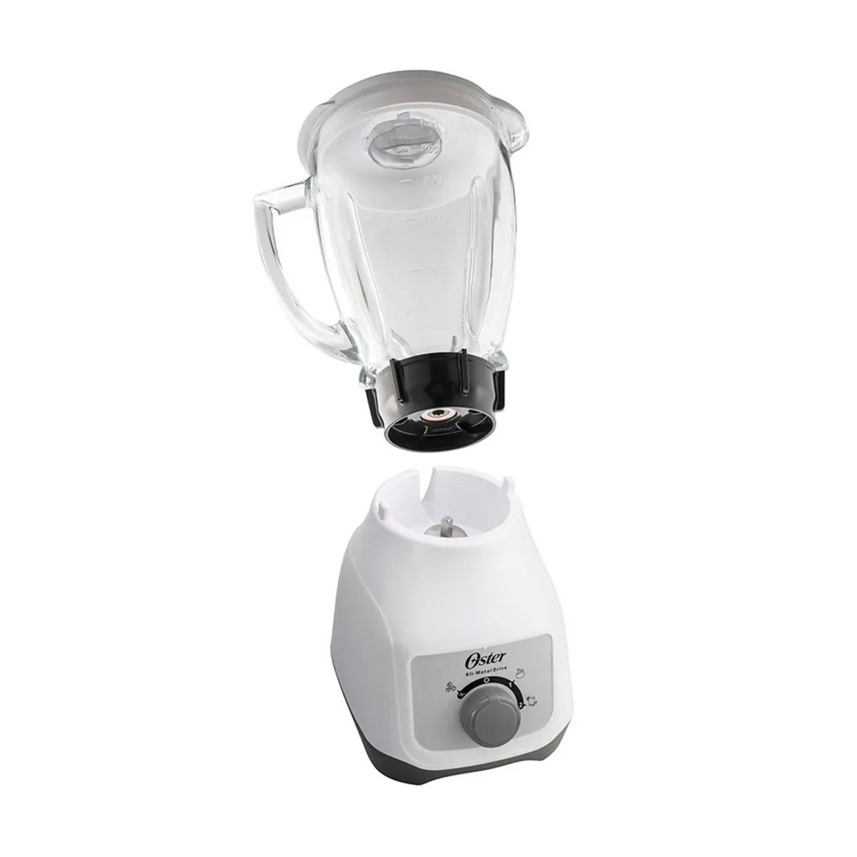 OSTER - Licuadora Oster 1.5 Litros Vaso Vidrio Blanca