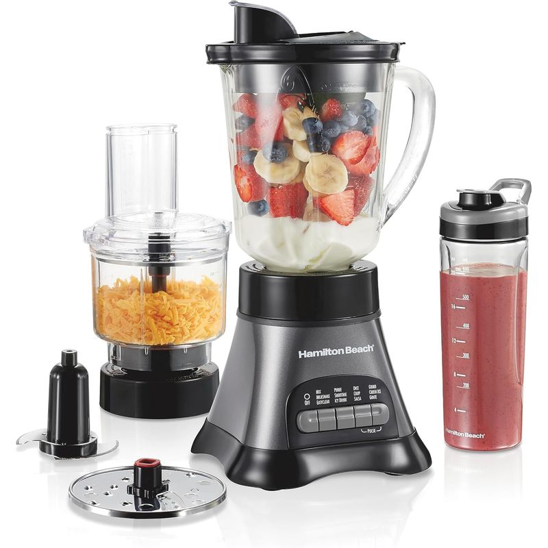 HAMILTON BEACH - Batidora y procesador de alimentos Hamilton Beach 700W 58163