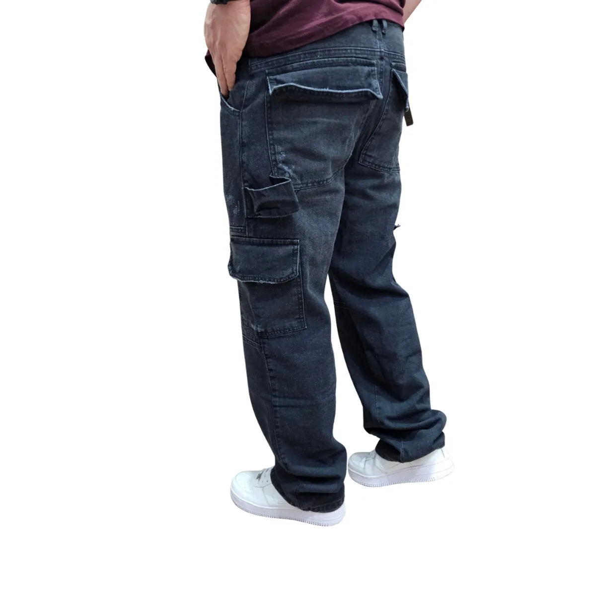 RAMBED - JEANS CARGO OVERSIZE HOMBRE